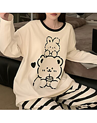 냥이멍이 귀여운 긴팔 파자마 잠옷세트 3컬러