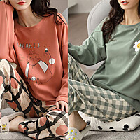 여성 긴팔 잠옷세트