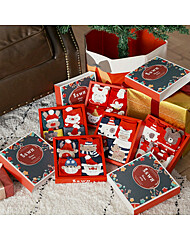 크리스마스 양말세트 4켤레 세트(고급 선물박스)