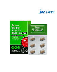 JW중외제약 혈당 혈행 기억력 건강 바나바+징코 Pro 500mg x 30정 (1개월분)