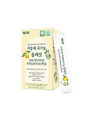 지중해 유기농 올레샷! 뉴네이처 100% 엑스트라버진 피쿠알 올리브오일 레몬즙 15ml x 15포