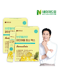 네이처드림 브로멜라인 파인애플 효소 맥스 3g x 30포 x 2박스 (역가수치75만)