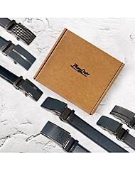 국산 플럼도트 소가죽자동벨트 선물박스포함 허리띠