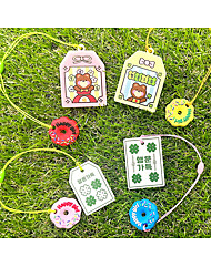 행운부적 골프티걸이와 도넛링 랜덤4개 골프티