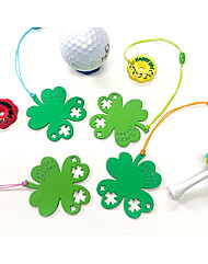 메탈럭키네잎클로버 골프티걸이와 도넛링 랜덤4개