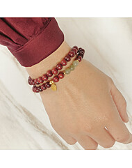 H6 소엽자단 화전옥 팔찌 행운팔찌 재물운 부적