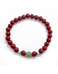 H21 천연화전옥과 천연경면주사 행운팔찌 소원팔찌