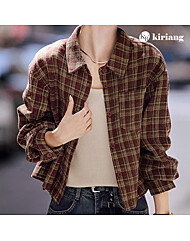 [키리앙] 비니르 카라넥 체크 패턴 셔츠