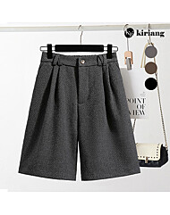 [키리앙] 플레르 핀턱 주름 5부 팬츠