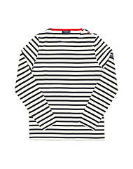 세인트제임스 3513 ECRU MARINE TULIPE 메리담 스트라이프 여성 긴팔티