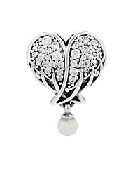 판도라 792980C01 모먼트 스파클링 엔젤 윙스 &amp;amp;amp; 하트 실버 참