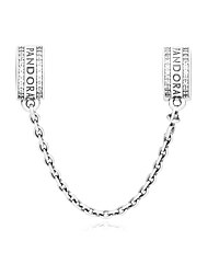 판도라 792057CZ 판도라 로고 세이프티 체인 클립 실버 참