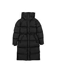 맥케이지 ISHANI-SW BLACK 이샤니 SW 소프트워시 크링클 롱 여성 패딩