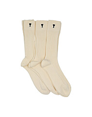 아미 USC611 AK0007 150 하트 로고 3켤레 세트 양말