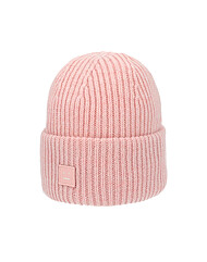 아크네스튜디오 C40270 FADED PINK MELANGE 페이스 로고 스몰 패치 비니 모자