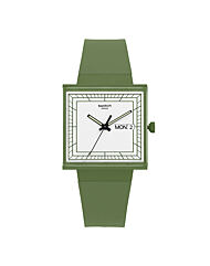 스와치 SO34G700 BIOCERAMIC BIOCERAMIC WHAT IF GREEN 여성 우레탄시계