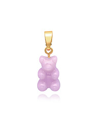 크리스탈헤이즈 NOSTALGIA BEAR-LAVENDER-CLASSIC CONNECTOR 노스텔지아 베어 펜던트 클래식 라벤더 여성 
