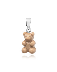 크리스탈헤이즈 NOSTALGIA BEAR-SALT CARAMEL-CLASSIC CONNECTOR SILVER 펜던트 클래식 솔트 카라멜 실버 
