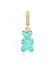 크리스탈헤이즈 NOSTALGIA BEAR-MEDITERRANEAN-PAVE CONNECTOR 노스텔지아 베어 파베 메디터라리안 골드 펜