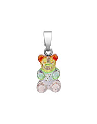 크리스탈헤이즈 NOSTALGIA BEAR-RAINBOW-CLASSIC CONNECTOR SILVER 노스텔지아 베어 클래식 레인보우 실버 