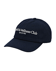 스포티앤리치 AC040612241BL106 DARK NAVY 코튼 헬스&웰니스 크레스트 (H&W Crest) 로고 자수 볼캡 모자