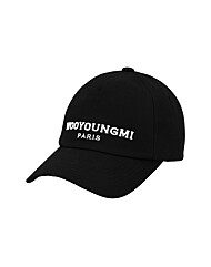 우영미 W253AC52 661B 엠브로이드 로고 볼캡 모자