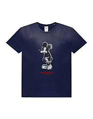 와일드동키 T-ANGRY SUN FADED NAVY 미키 공용 반팔티