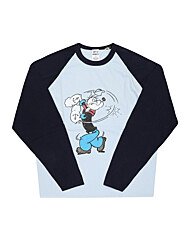 와일드동키 TL-ROCCO LIGHT BLUE/NAVY 공용 긴팔티