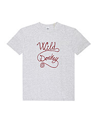 와일드동키 T-CHAIN LOGO HEATHER GREY 공용 반팔티