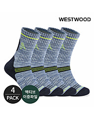 웨스트우드 남성 발목 삼선라인 등산 장목양말 4P_BL