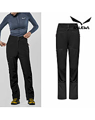 살레와 여성 오틀레스 듀라스트레치/스톰월 방수 팬츠 블랙아웃