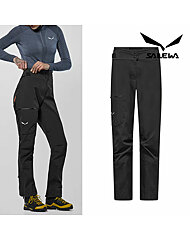 살레와 여성 오틀레스 GTX 3L ePE 고어텍스 방수 팬츠 블랙아웃