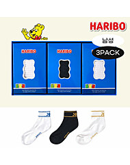 하리보 남성 골프 발목양말 3PACK 선물세트