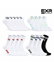 EXR 남자 여자 스니커즈 발목 중목 장목 4팩 5팩 6팩 스포츠 양말 모음전