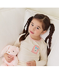 코튼 모달 미니래빗_핑크 삐삐핏 9부 긴팔