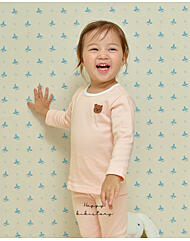 곰돌와펜 오렌지 아기 내복 긴팔 가을 실내복