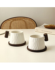  [머그] 계수나무 200ml 머그, 코스터 2인 세트