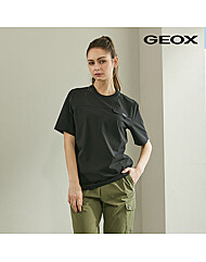 [GEOX] 여성 라이크라 라운드 반팔 티셔츠_G24SSTS51FBK