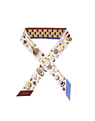 페라가모 스카프 32 0975 0780019 나디르 프린트 스키니 실크 여성스카프 당일발송