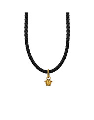 베르사체 목걸이 1021598 1A00637 1B460 메두사 참 브레이드 가죽 목걸이 당일발송