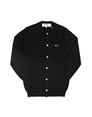 꼼데가르송 가디건 AX-N023-051 1 플레이 블랙 하트 와펜 남성가디건 여성가디건 당일발송