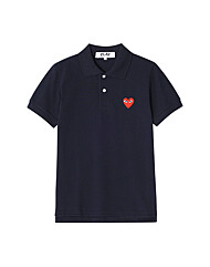 꼼데가르송 반팔 AX-T006-051 2 플레이 레드 하트 와펜 폴로 남성반팔티 여성반팔티 당일발송