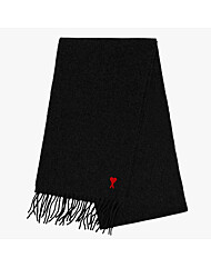 아미 머플러 BFUSF405 334 001 아미 드 꾀흐 하트 로고 프린지 머플러 당일발송