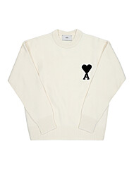 아미 니트 UKS838 018 151 아미 드 꾀흐 빅 하트 로고 인타르시아 남성니트 여성니트 당일발송