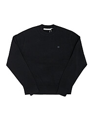 아크네스튜디오 니트 C60115 BLACK 페이스 로고 패치 니트 당일발송