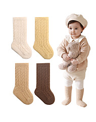 솔리드 밍크털 보온양말 4족세트(0-5세)