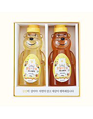 [꿀벌의진심] 허니베어 선물세트 1000g(아카시아꿀 500g+때죽나무꿀 500g)