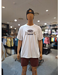 [빌라봉] 남성 그래픽 반팔 래쉬가드 (AF21RS164-WHT)