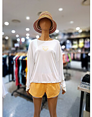 [록시] UPF50+ 써머 베케이션 루즈 긴팔 래쉬가드 (RF21RS069-WHT)