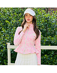 자가드 핑크로즈 집업